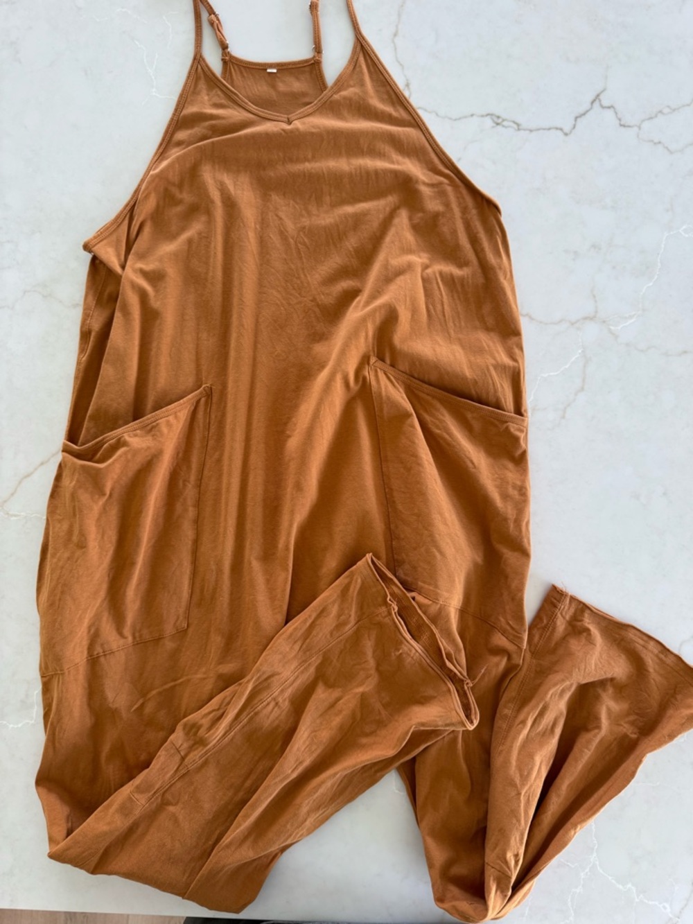 Sleeveless Jumpsuit with Pockets